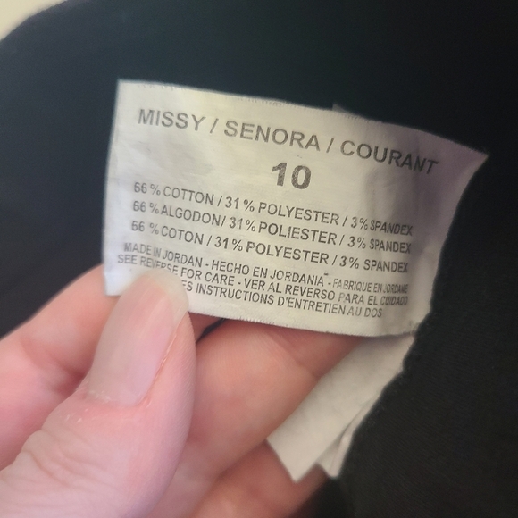 Nine West black skinny crop Jean size 10 - Picture 2 of 5